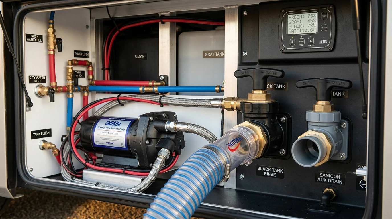 Thor RV Plumbing Systems, Holding Tank Monitors & Macerator Pump Calculator